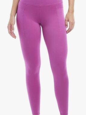 Danskin Bright Magenta High-Rise Leggings with Side Pockets